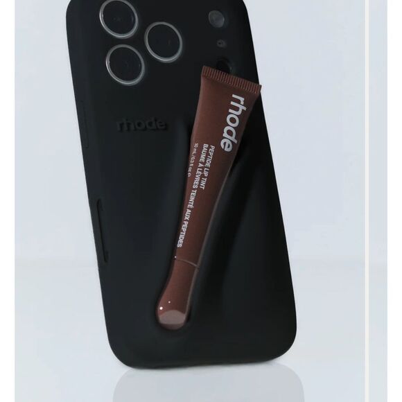 RHODE Accessories - RHODE Black Phone Case with Brown Lip Tint